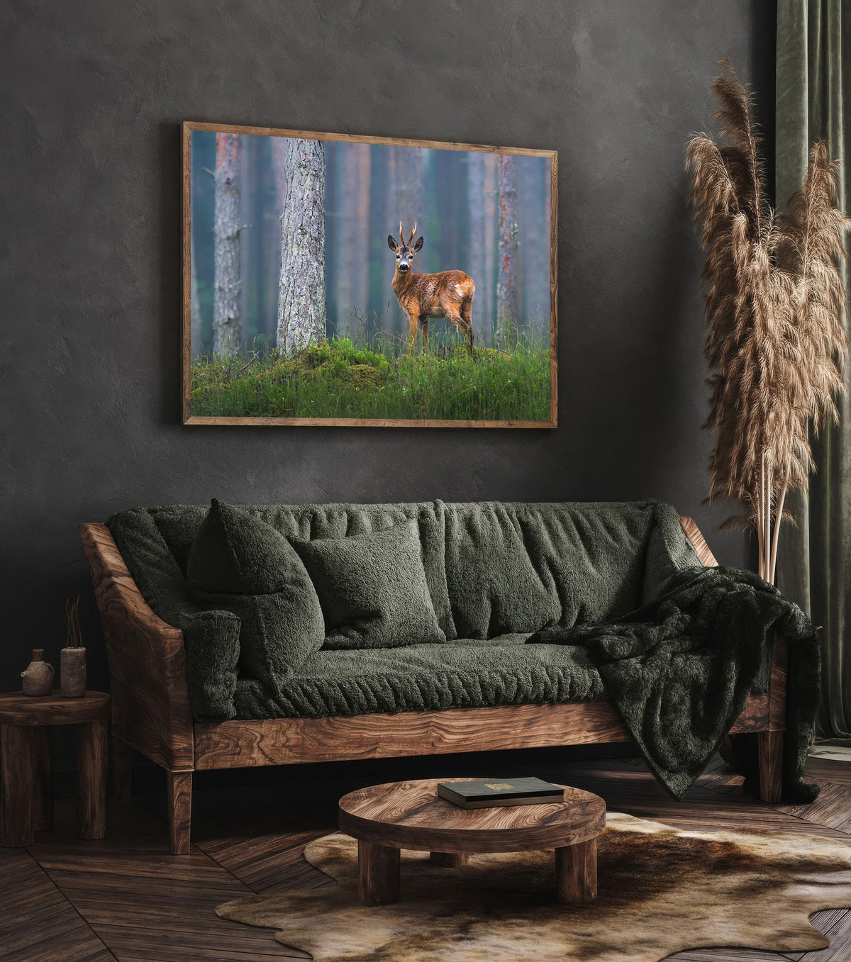 Canvas Painting - Deer in the Forest