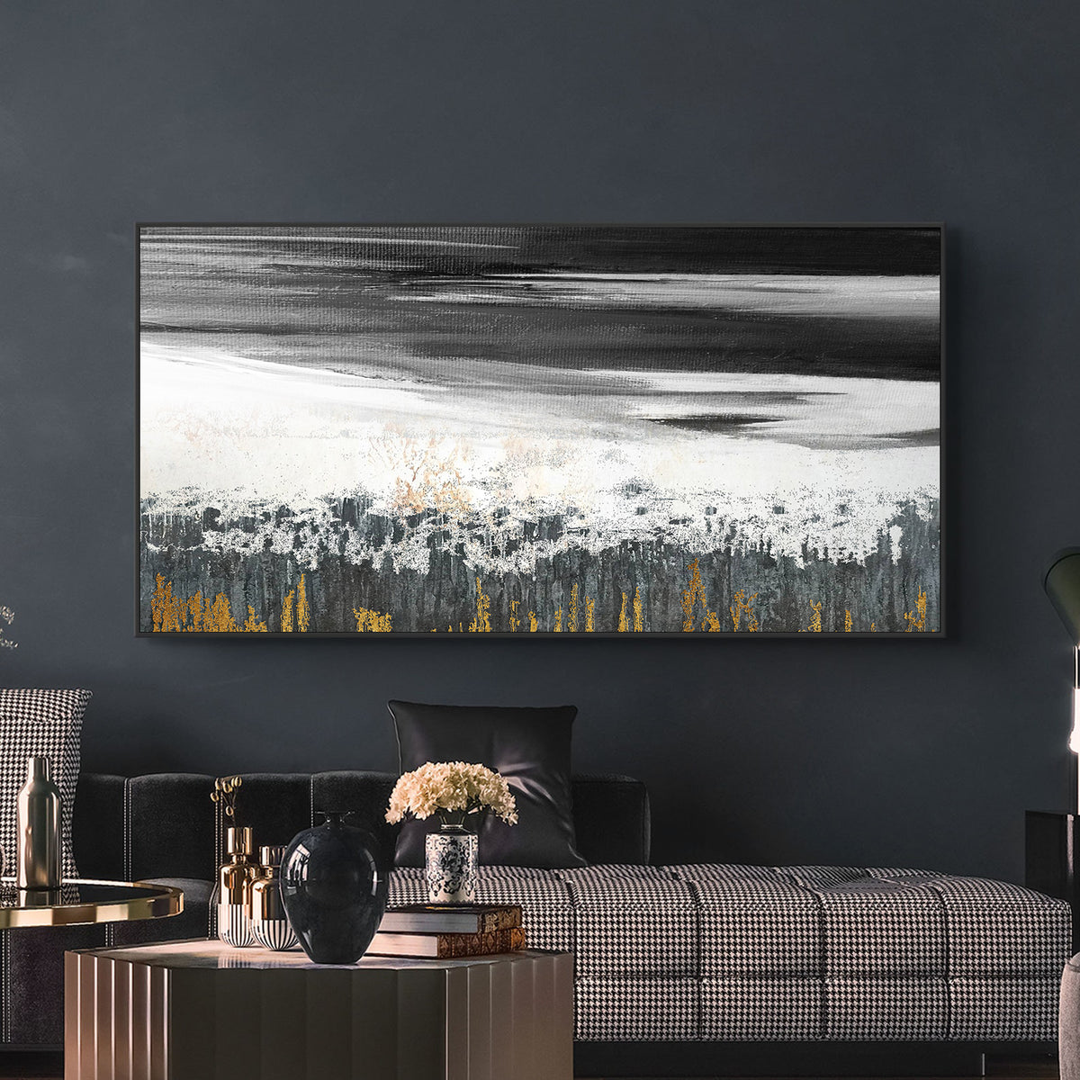 Canvas Painting - Gold Abstract ART