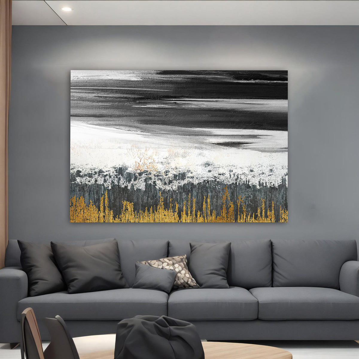Canvas Painting - Gold Abstract ART