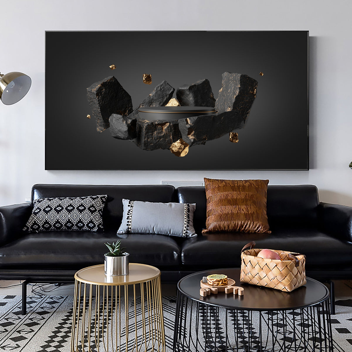 Canvas painting - Cobble Stones