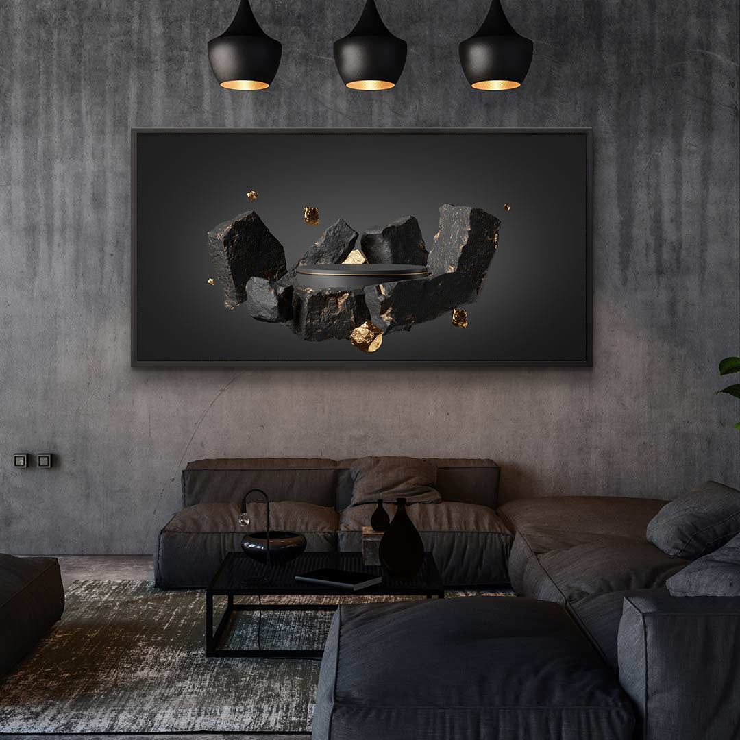 Canvas painting - Cobble Stones