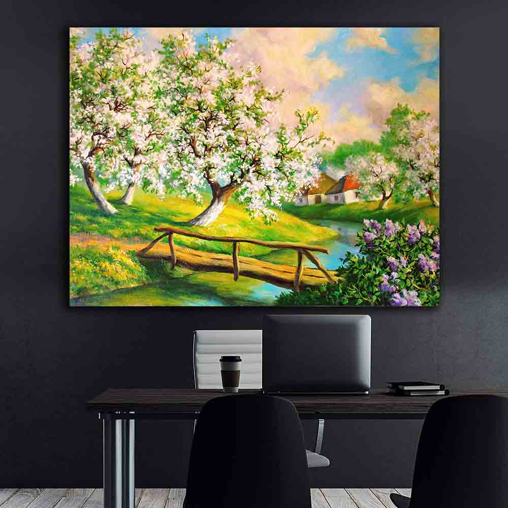 Canvas Painting - Spring Flower Garden