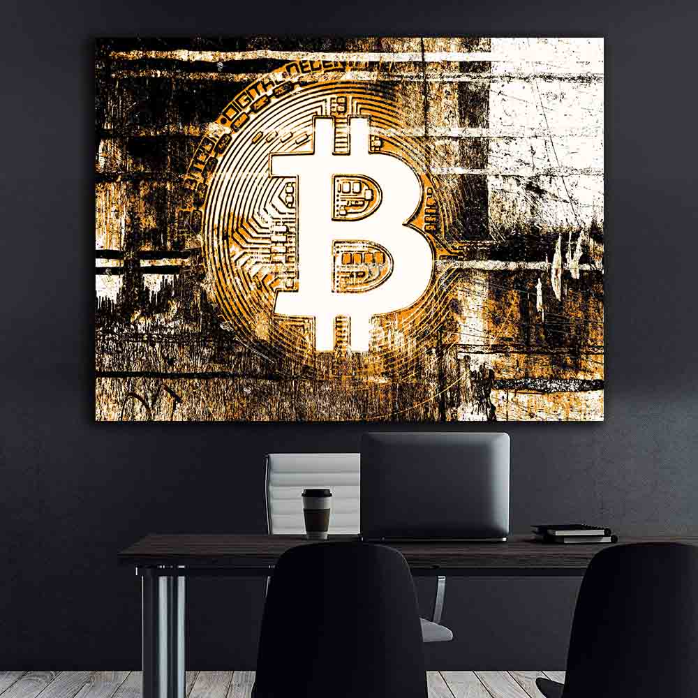 Canvas Painting - Bitcoin
