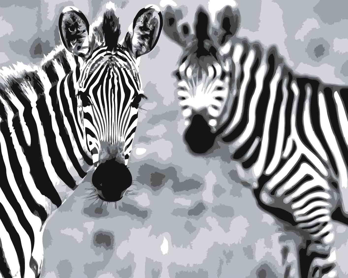 Black and white abstract pattern