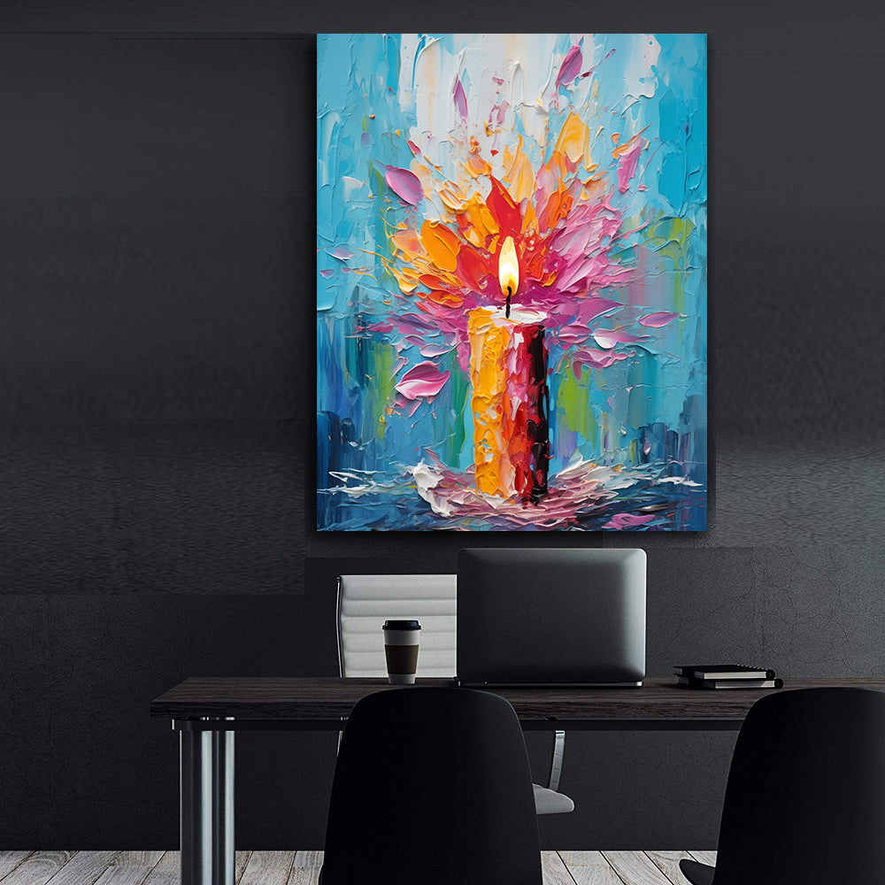 Tablou Canvas - Lumanare in Flacari