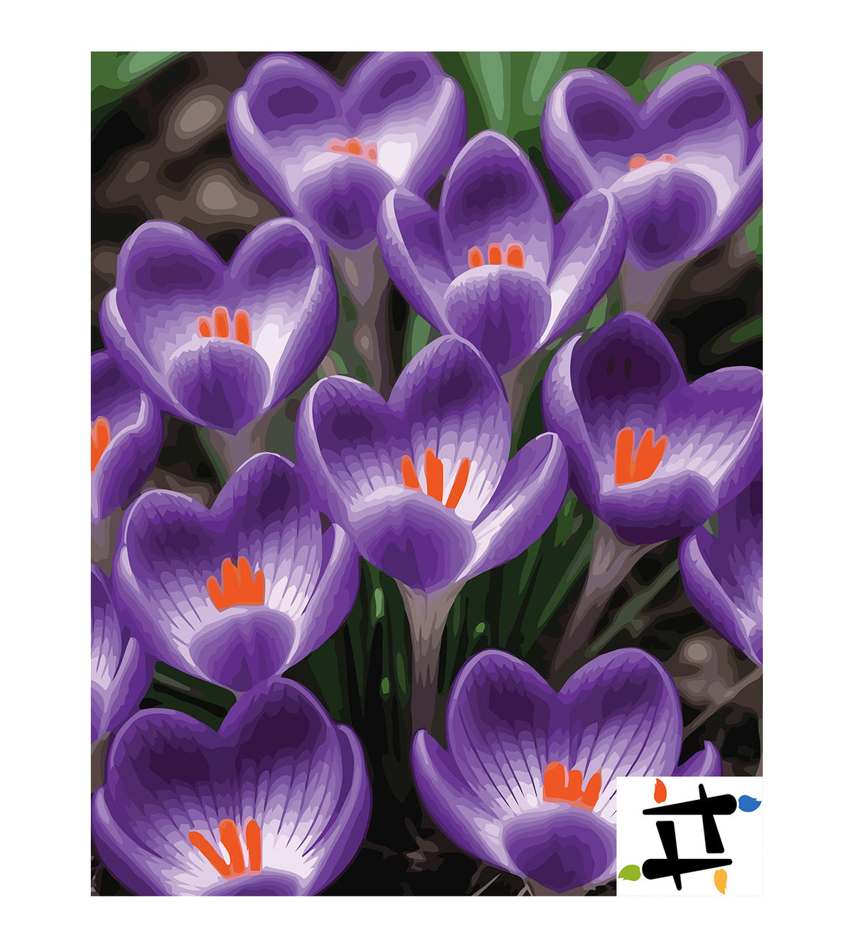Pictura pe Numere – Amurgul violet 7264