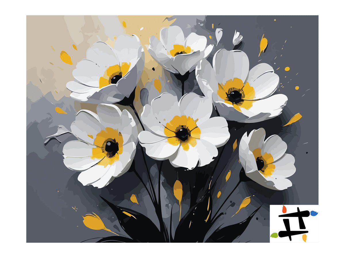 Рисуване по номера – Eclat de alb 7116