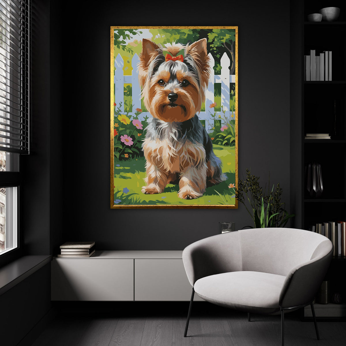 Pictura pe Numere – Paznicul cu fundita rosie 7477