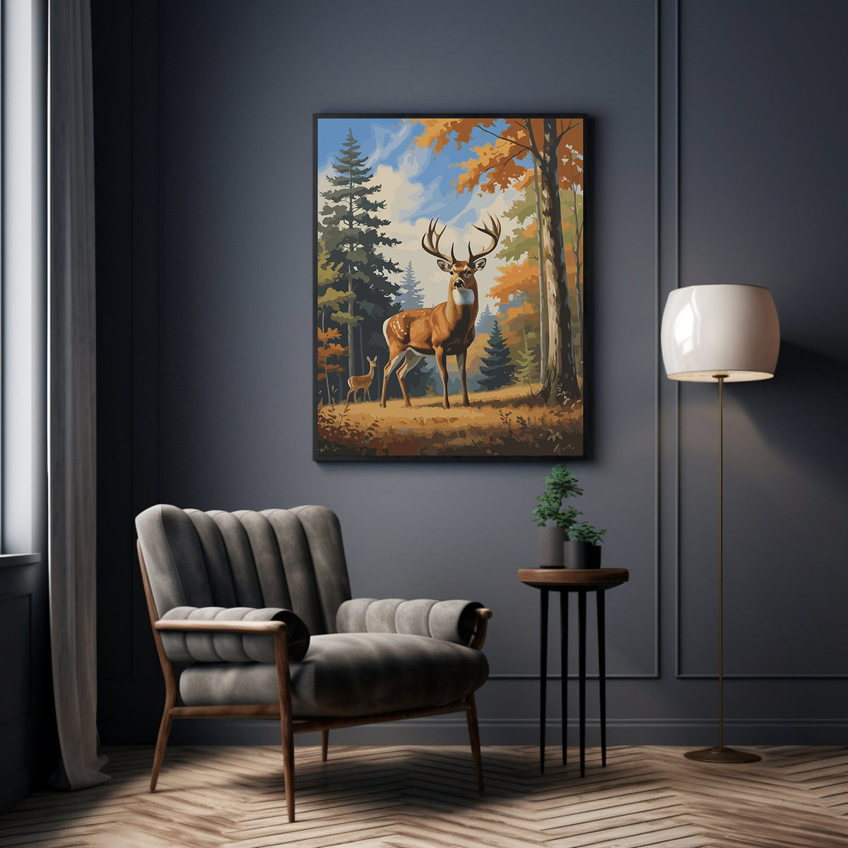 Pictura pe Numere – Majestatea cerbului falnic 7492