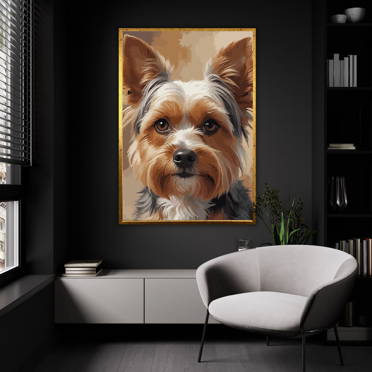 Pictura pe Numere – Inocenta micului yorkie 7497