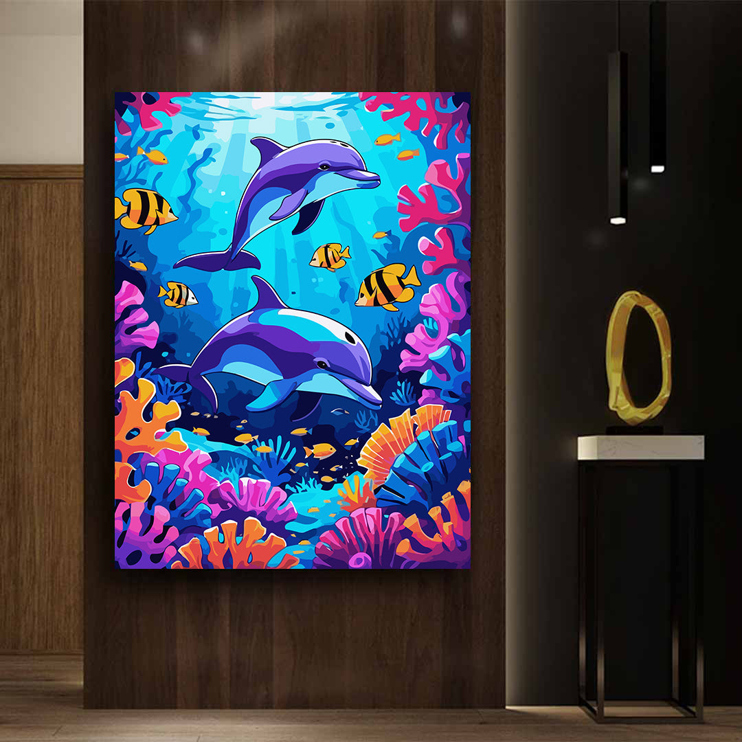 Pictura pe Numere – Armonia delfinilor 7391