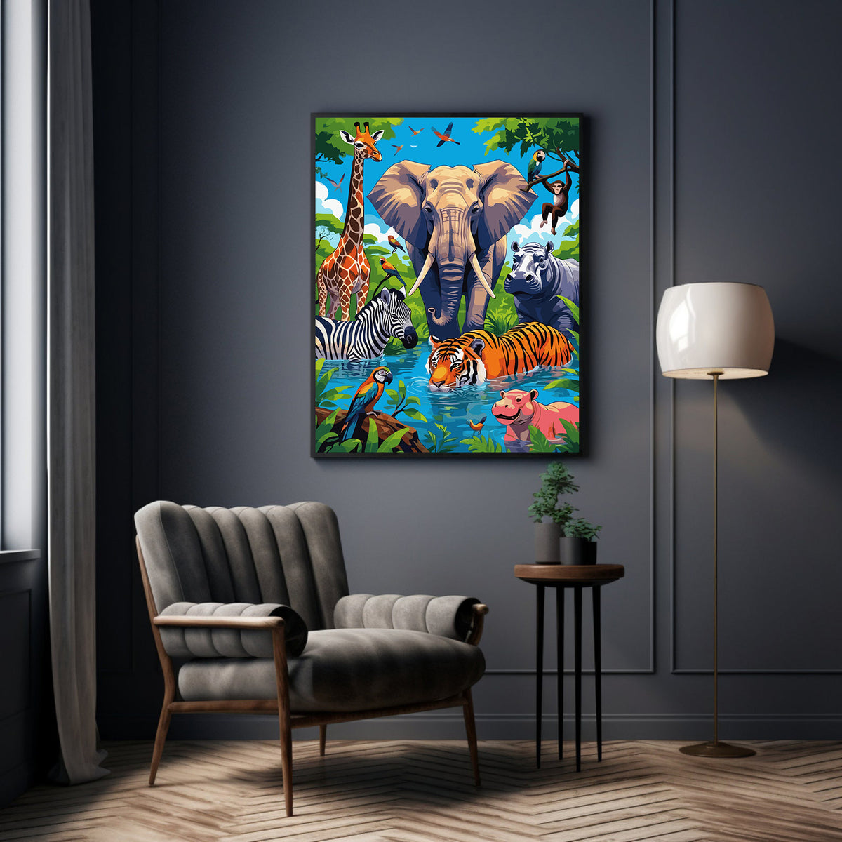 Pictura pe Numere – Intalnirea junglei 7422