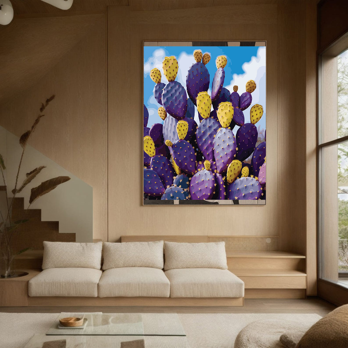 Pictura pe Numere – Spini violeti 7062