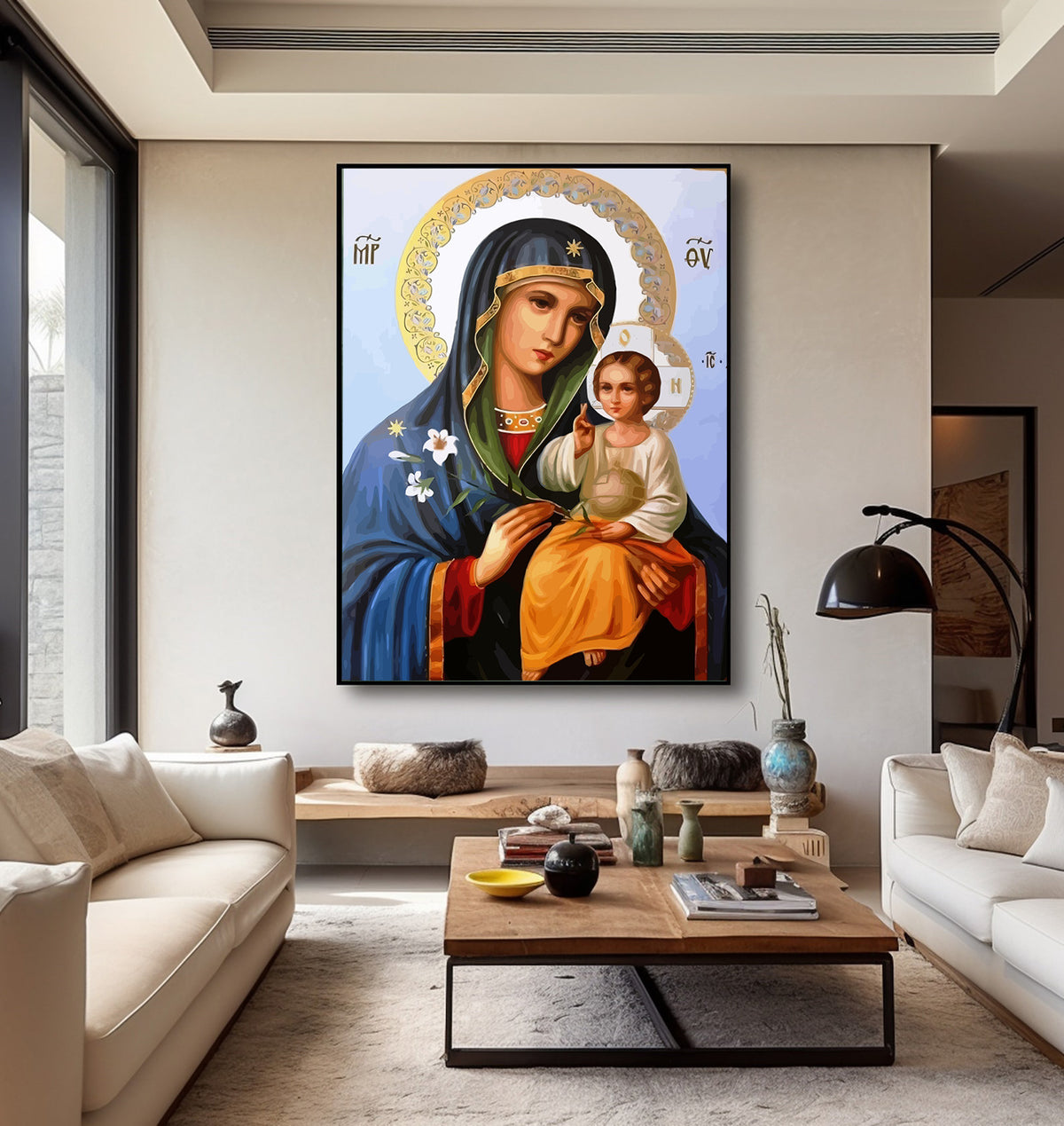 Pictura pe Numere – Crinul Puritatii si Pruncul Sfant 6828