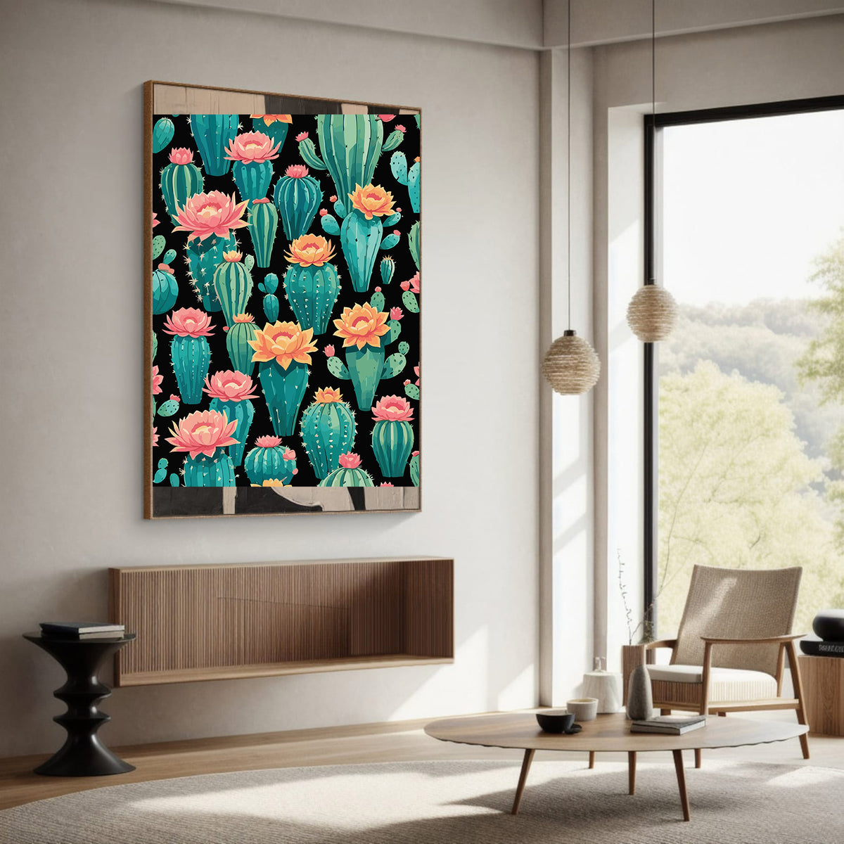 Pictura pe Numere – Cactus inflorit 6879