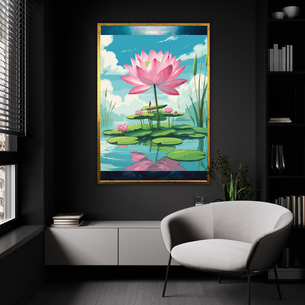 Pictura pe Numere – Lotusul roz 7187