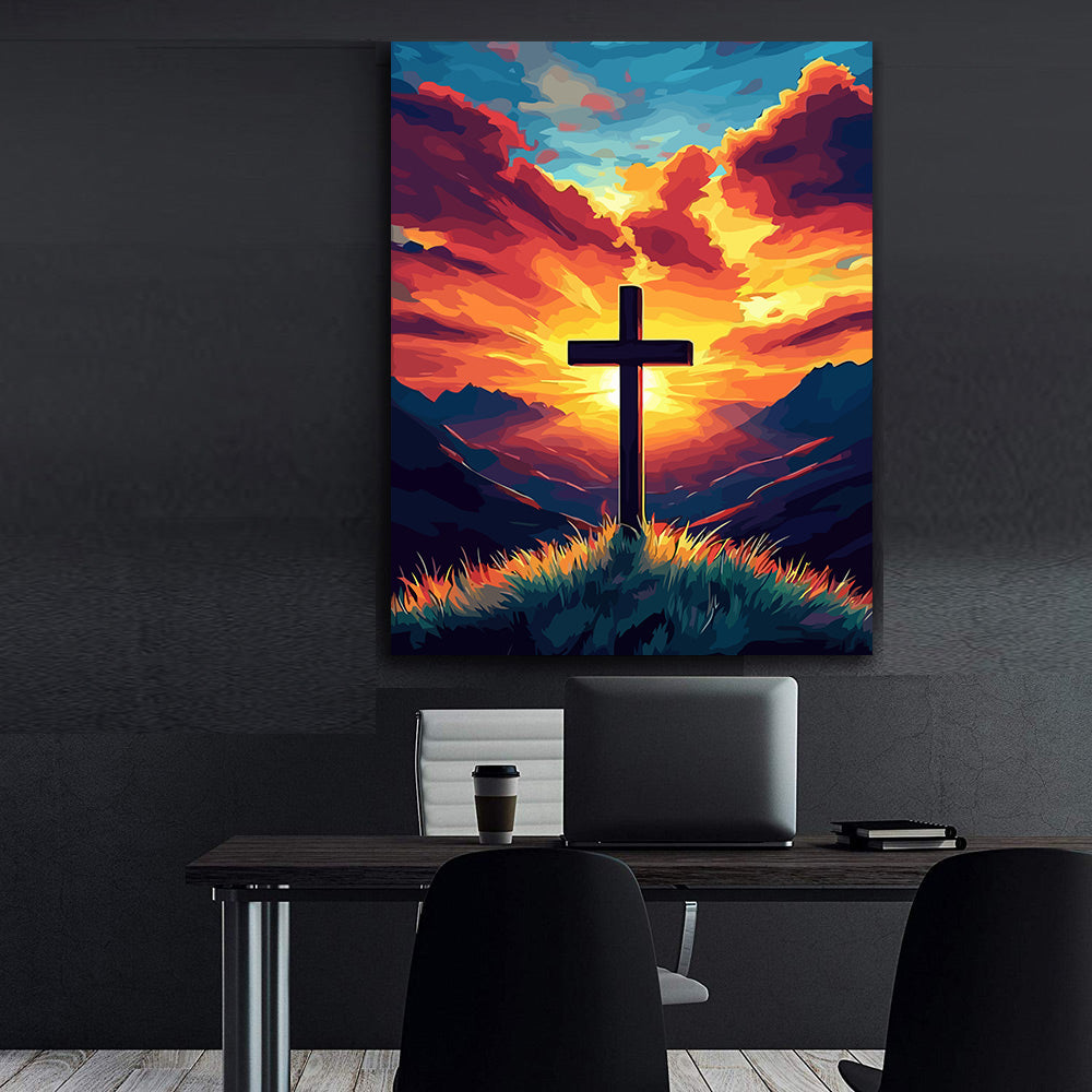 Pictura pe Numere – Cruce Crestina 6275