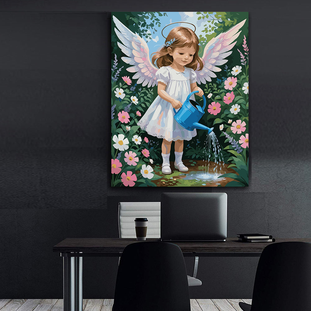 Pictura pe Numere – ingerasul in Gradina 6349