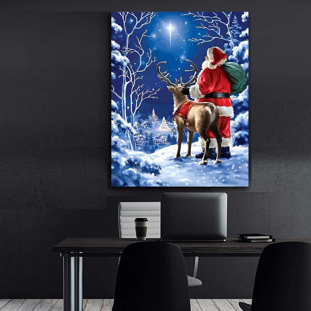 Pictura pe Numere – Rudolf si Mos Craciun 6124