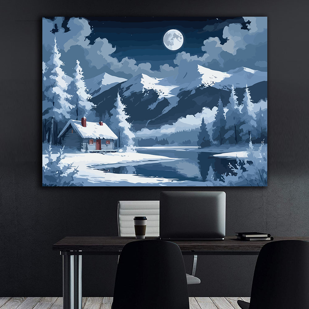 Pictura pe Numere – Peisaj De Iarna 6180