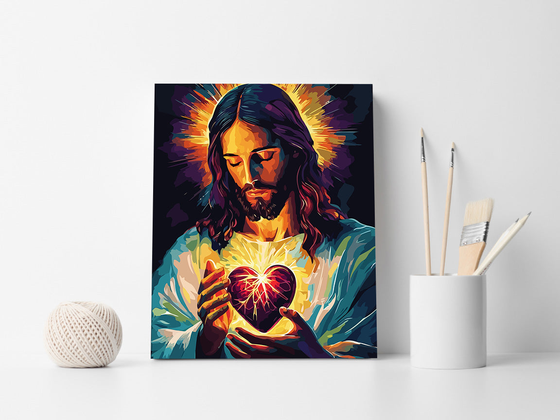 Pictura pe Numere – Inima Sacra A Lui Isus 6262