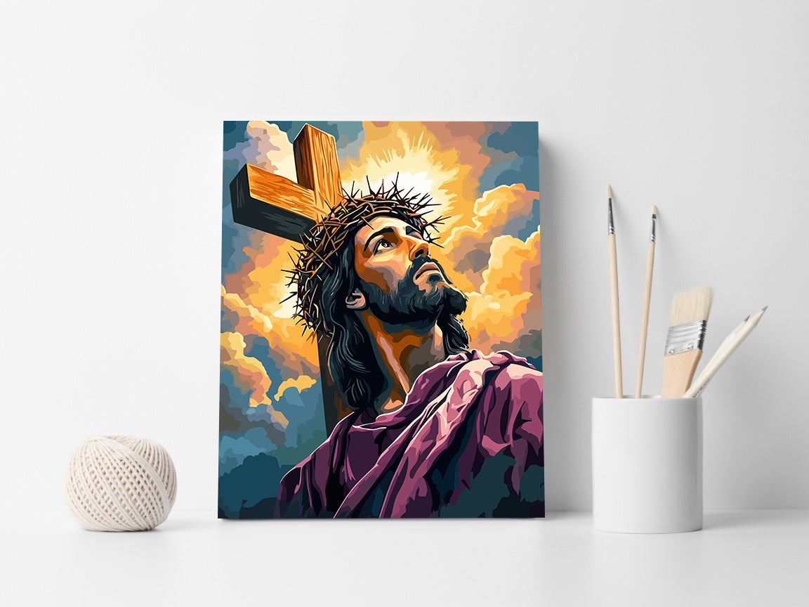 Pictura pe Numere – Isus Hristos Purtand Coroana 6242