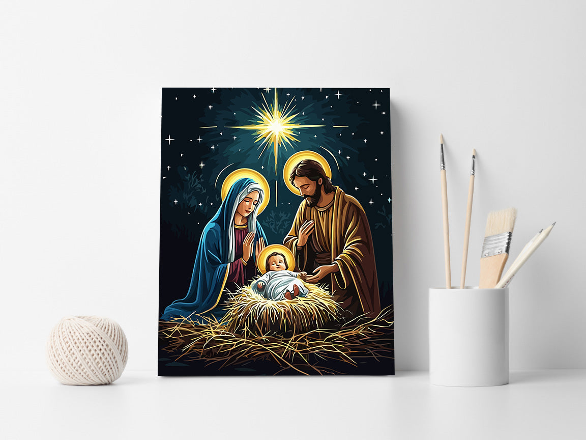 Pictura pe Numere – Nasterea Lui Isus Hristos 6281