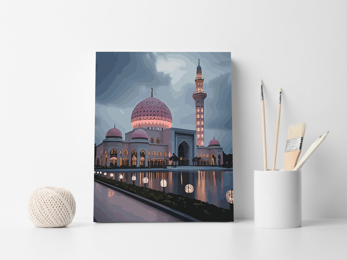 Pictura pe Numere – Moscheea Roz La Amurg 6298