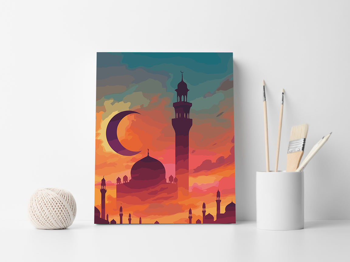 Pictura pe Numere – Moschee La Apus 6324