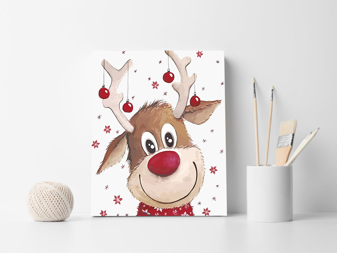 Pictura pe Numere – Renul Rudolf 6128