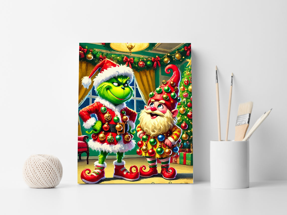 Pictura pe Numere – Grinch si Elful 6131