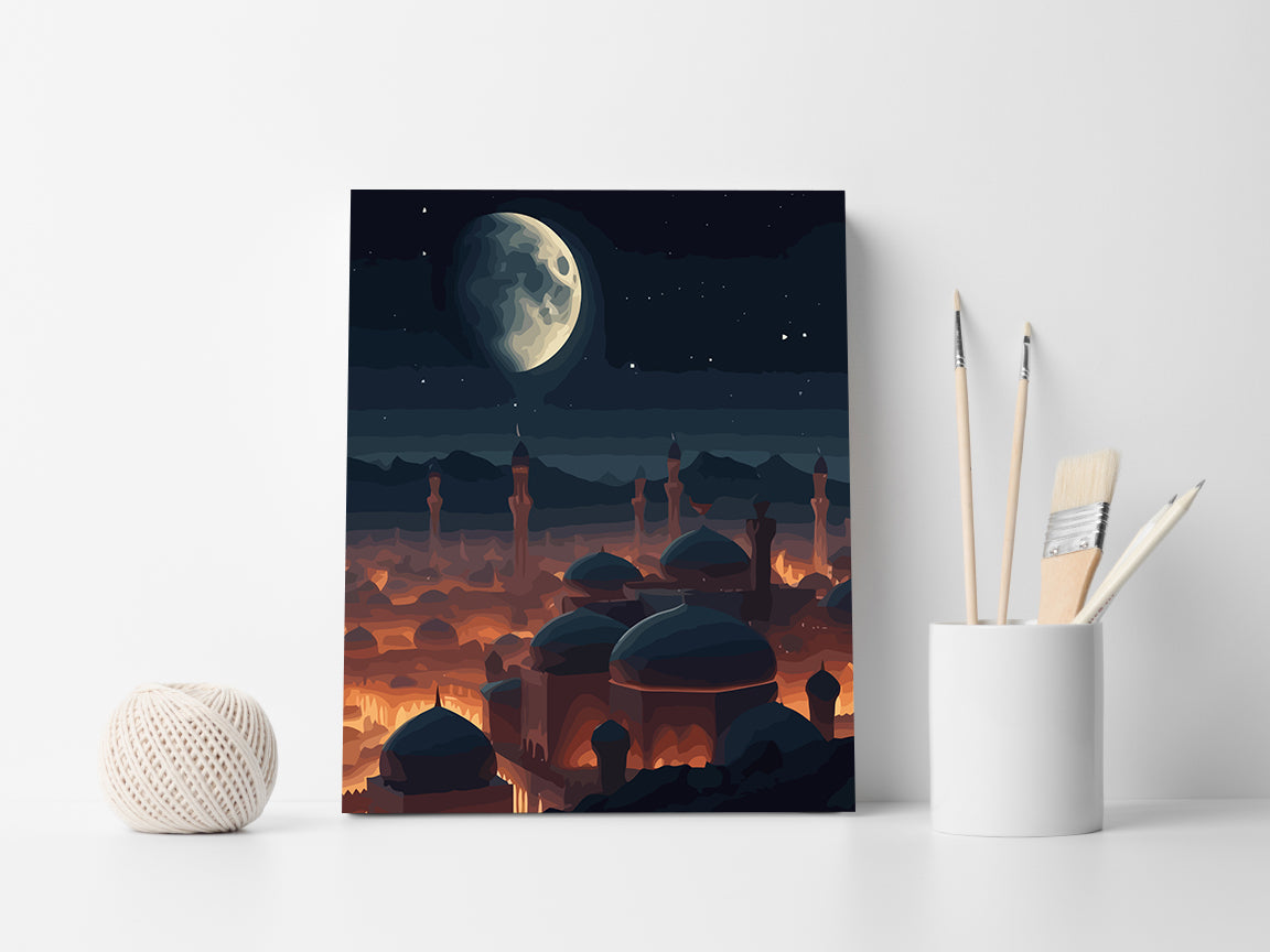Pictura pe Numere – Oras Cu Moschee 6239