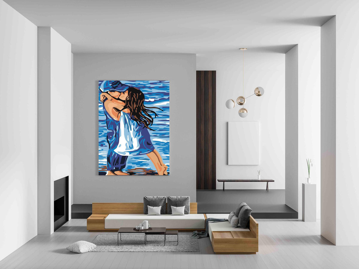 Imagine cu un produs electronic modern, cu un design elegant și finisaje metalice, afișând un ecran luminos și clar.