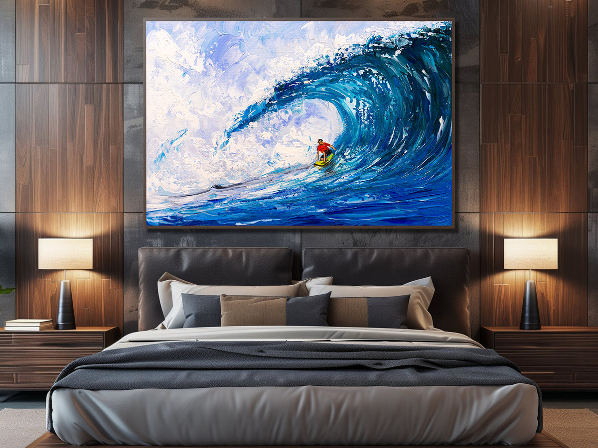 Canvas painting - Big Wave Surfing