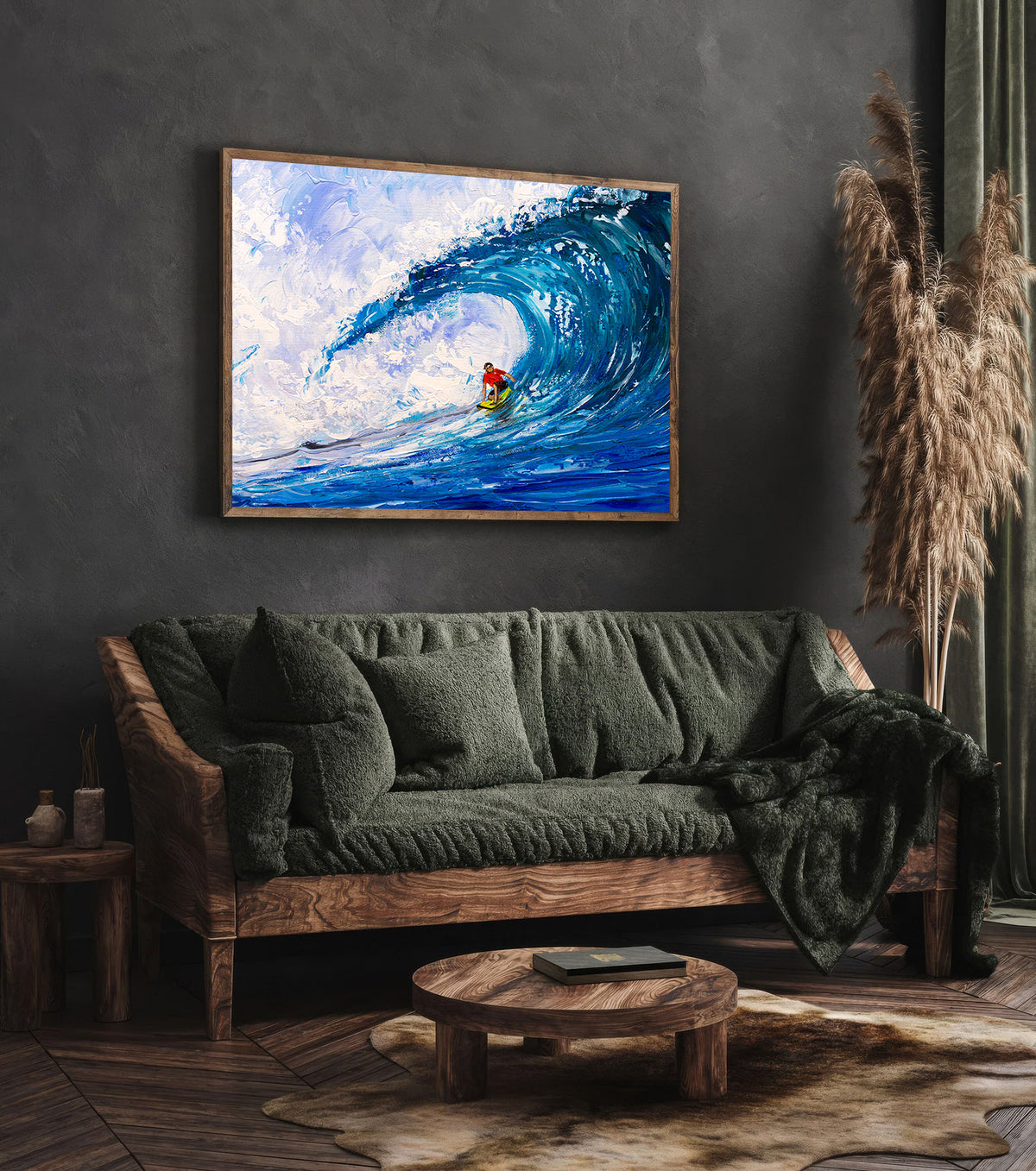 Canvas painting - Big Wave Surfing