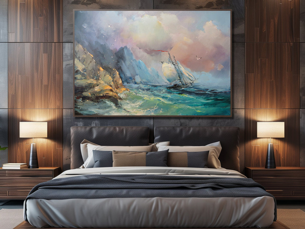 Canvas Painting - Sailboat at Sea