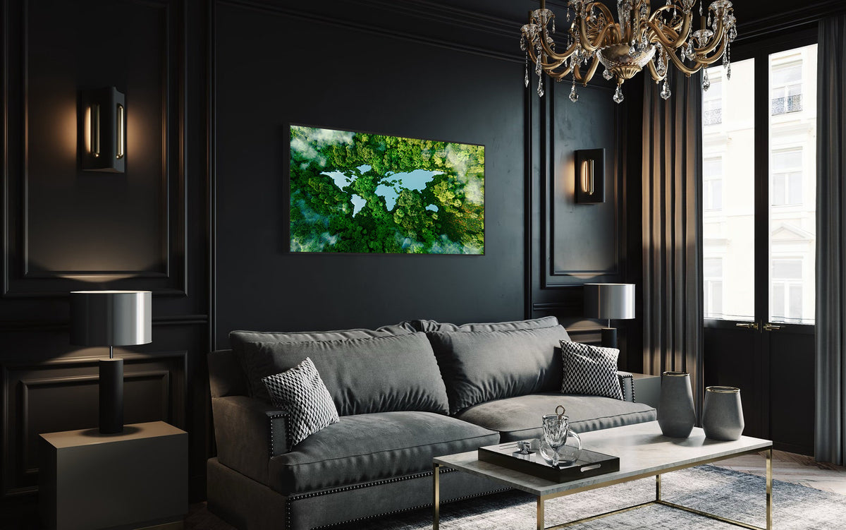 Canvas Painting - Green Trees Landscape