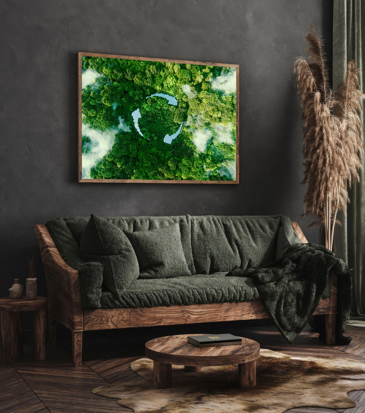 Canvas Painting - Green Trees Recycling