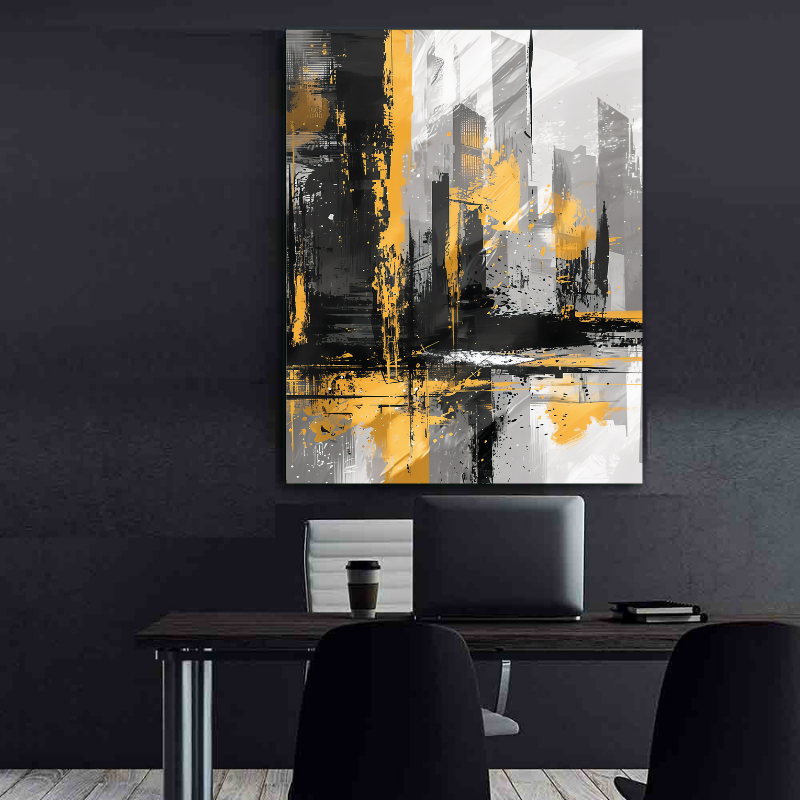 Canvas Painting - Abstract City