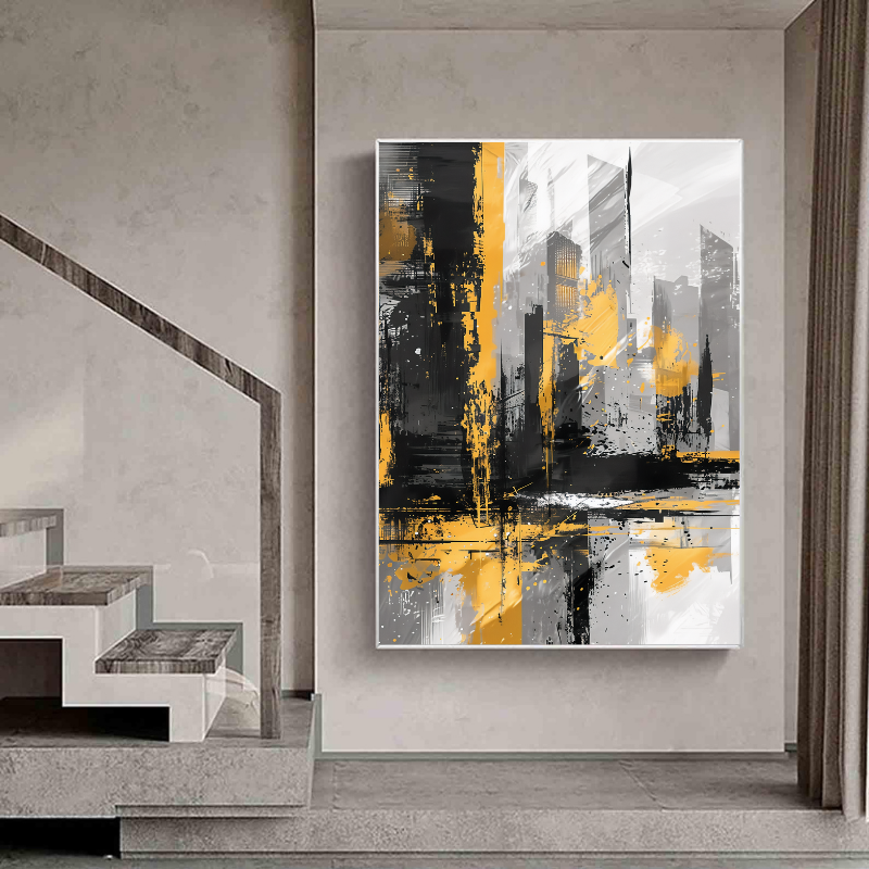 Canvas Painting - Abstract City