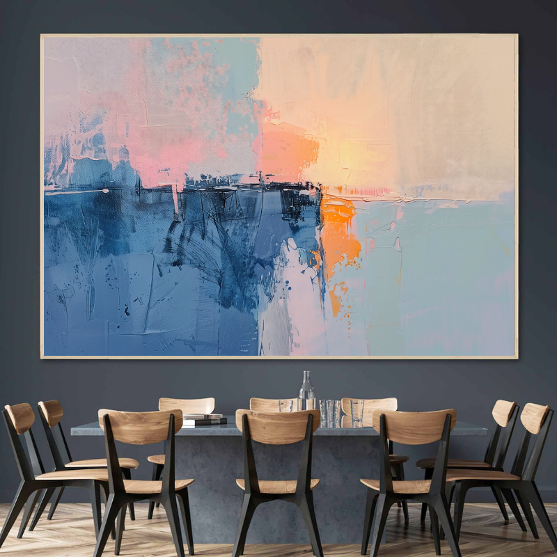 Canvas Painting - Sunset Abstract Art
