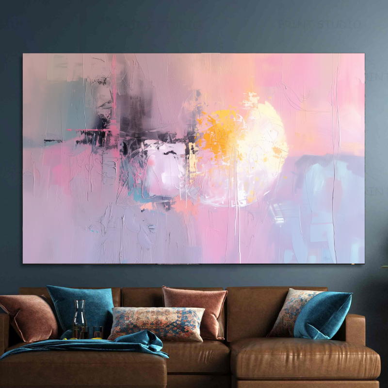 Tablou Canvas - Purple Abstract Art