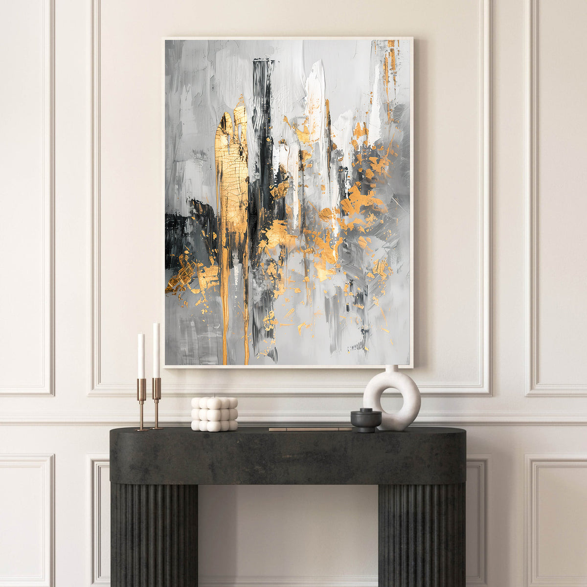 Canvas Painting - Abstract City