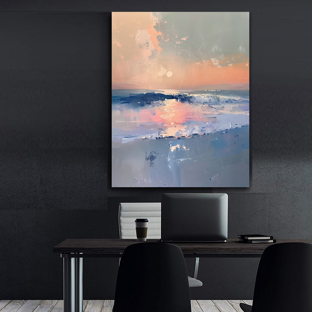 Canvas Painting - Sunset at Sea