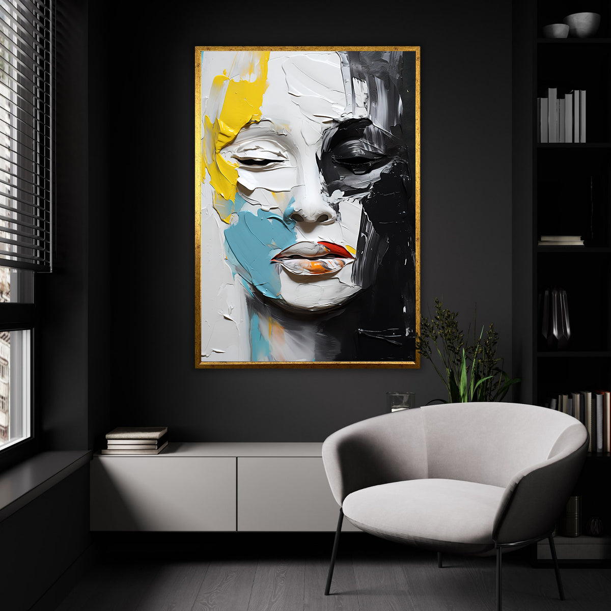 Canvas Painting - Abstract Portrait
