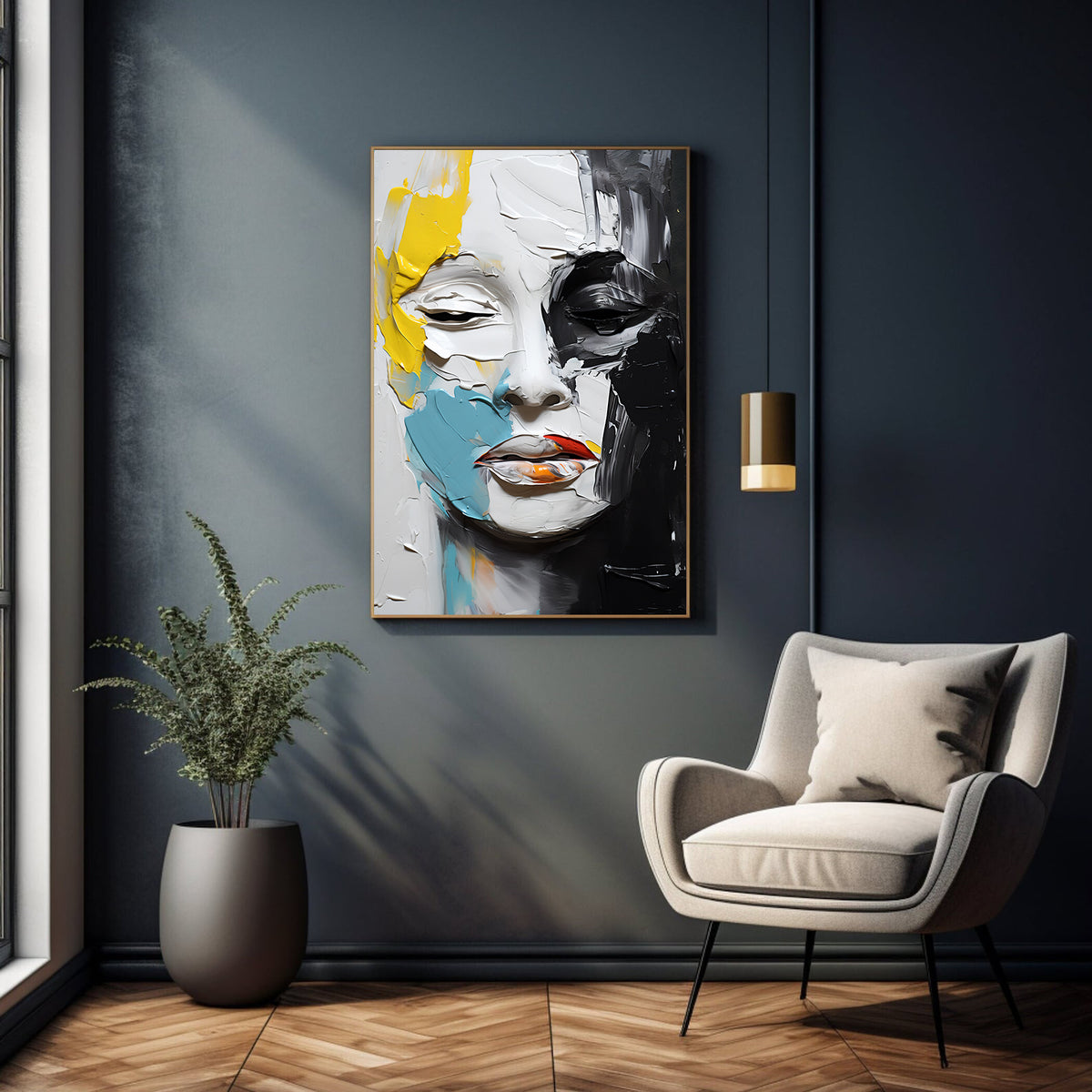 Canvas Painting - Abstract Portrait