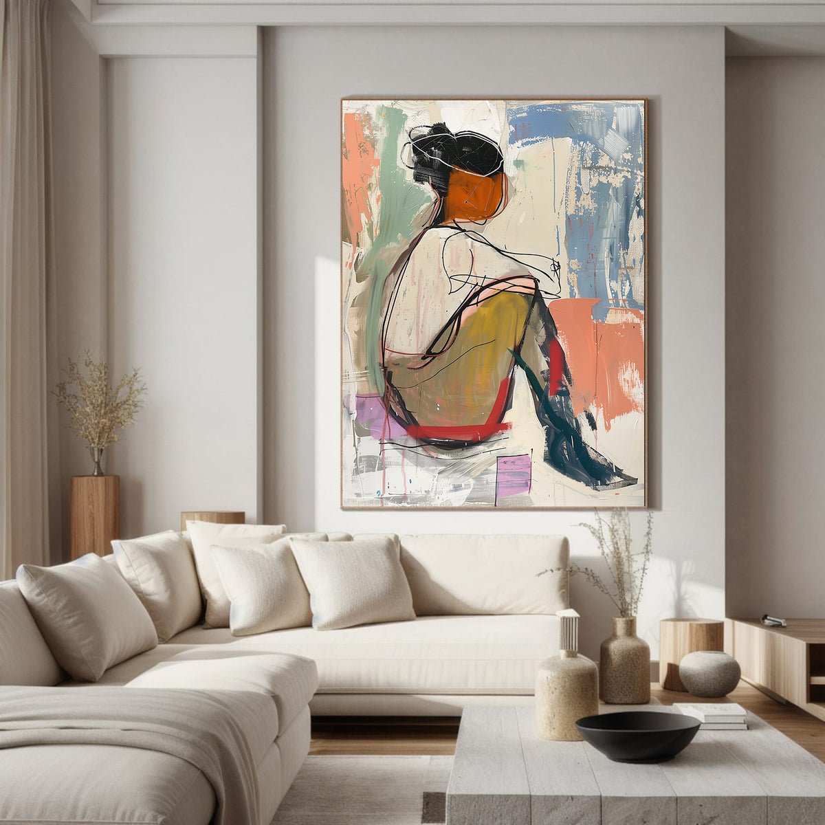 Canvas painting - Deep Contemplation