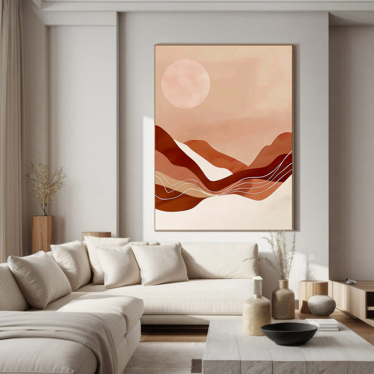 Canvas Painting - Abstract Sunset