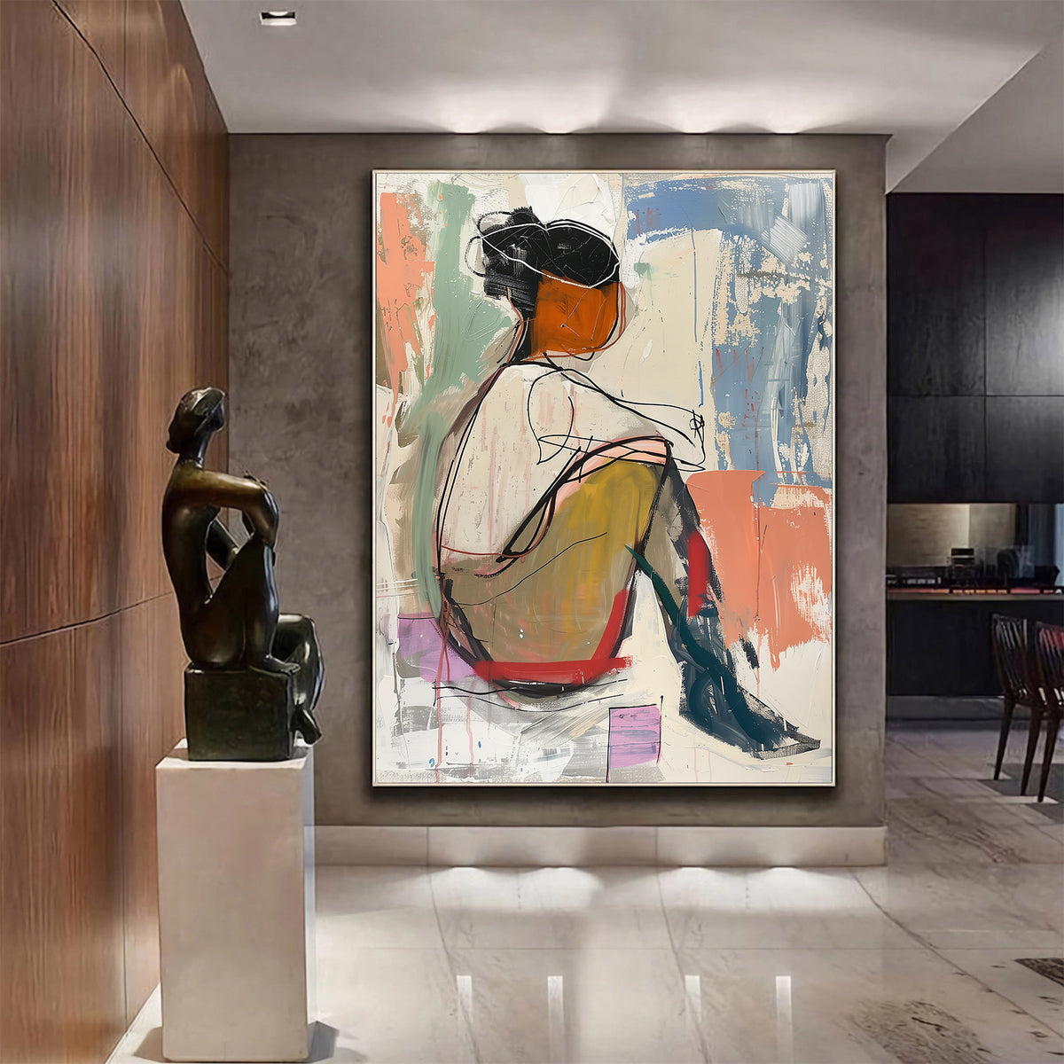 Canvas painting - Deep Contemplation