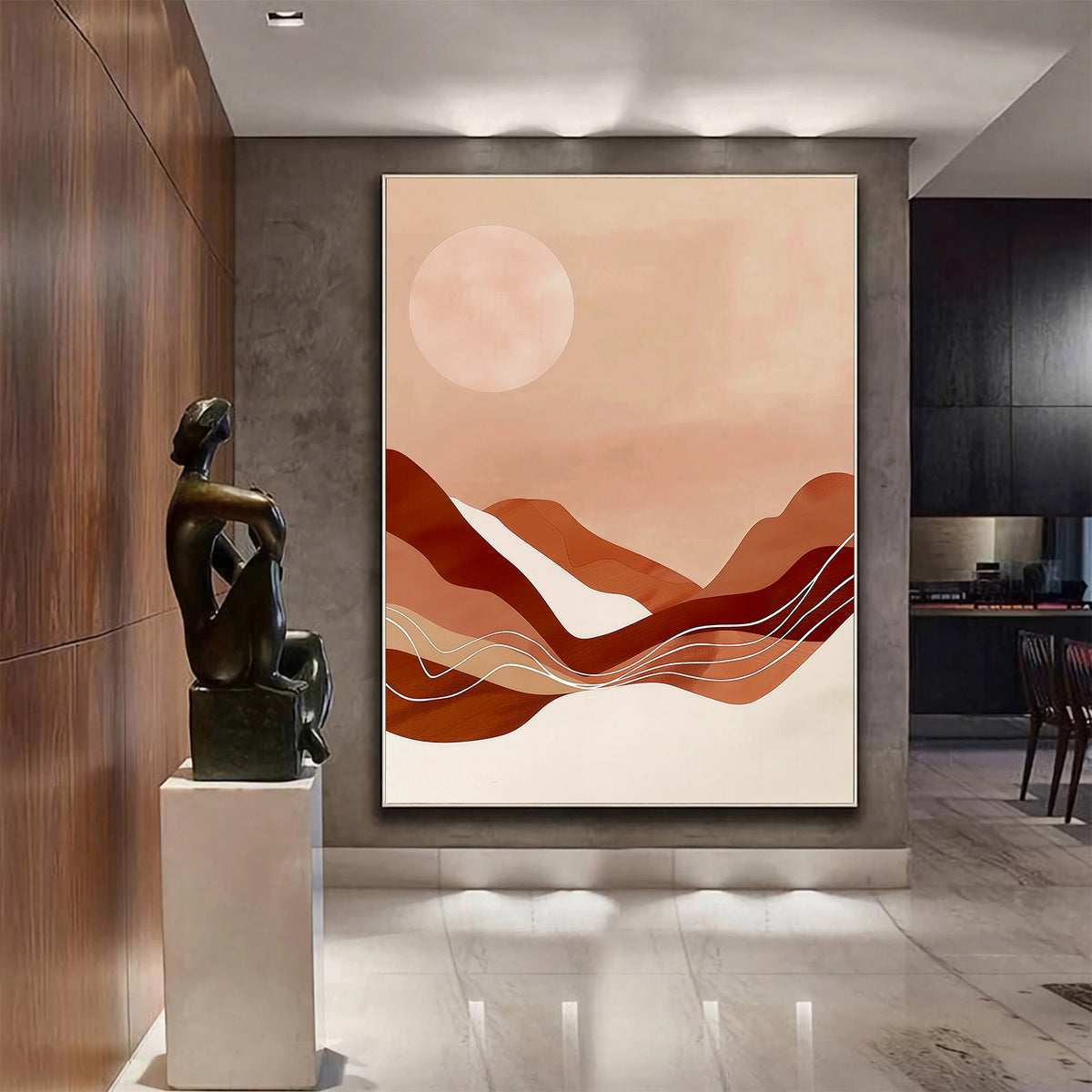 Canvas Painting - Abstract Sunset